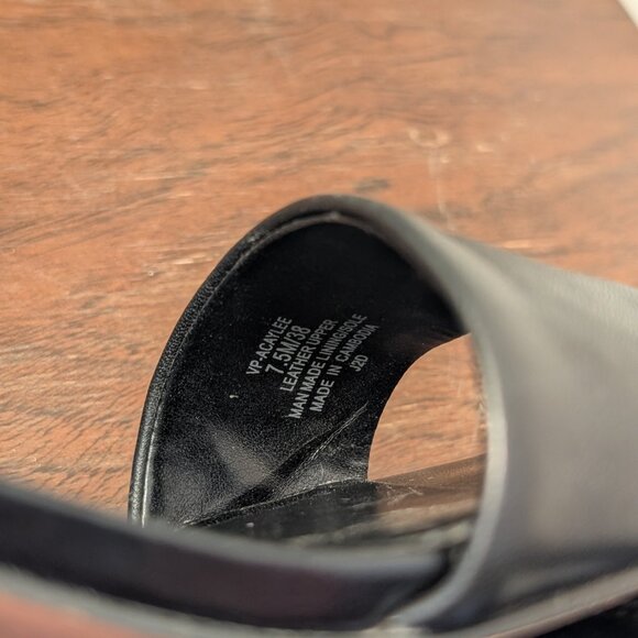 Vince Camuto Black Leather Acaylee Sandals - Picture 5 of 5